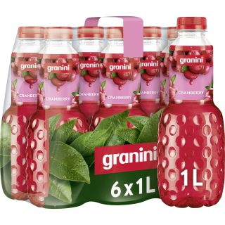 GRANINI CRANBERRY 1L PET Box 6 Units
