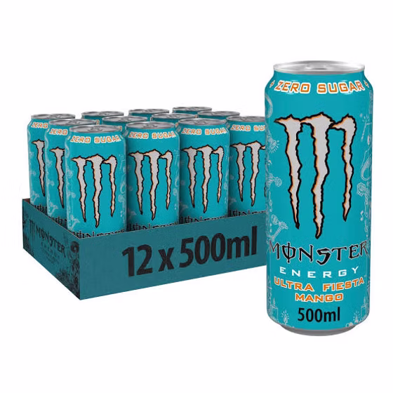 MONSTER ENERGY ULTRA MANGO 500ml Box 24 Units