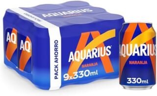 AQUARIUS ORANGE CAN 330ML