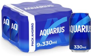 AQUARIUS LEMON CAN 330ML Box 24 Units