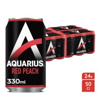 AQUARIUS  RED PEACH CAN 330ML