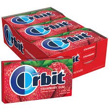 CHICLE ORBIT FRESA-Strawberry